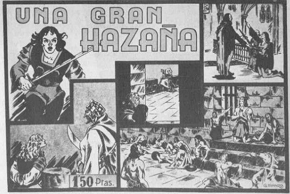 Caballeros medievales haciendo el saludo fascista: los cómics de aventuras en el franquismo