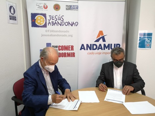 Andamur destina casi 4.000 euros a la Fundación Jesús Abandonado con su 'mes del pan' 