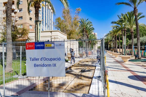 Benidorm continúa la renovación del Parque de l'Aigüera que inició en 2019