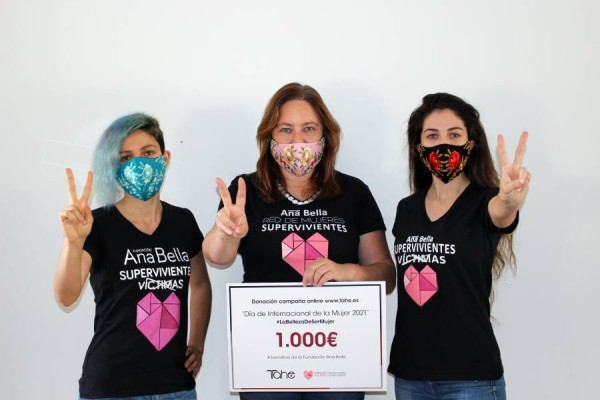 Compromiso con las mujeres supervivientes: Tahe dona el 10% de sus ventas durante el 8M