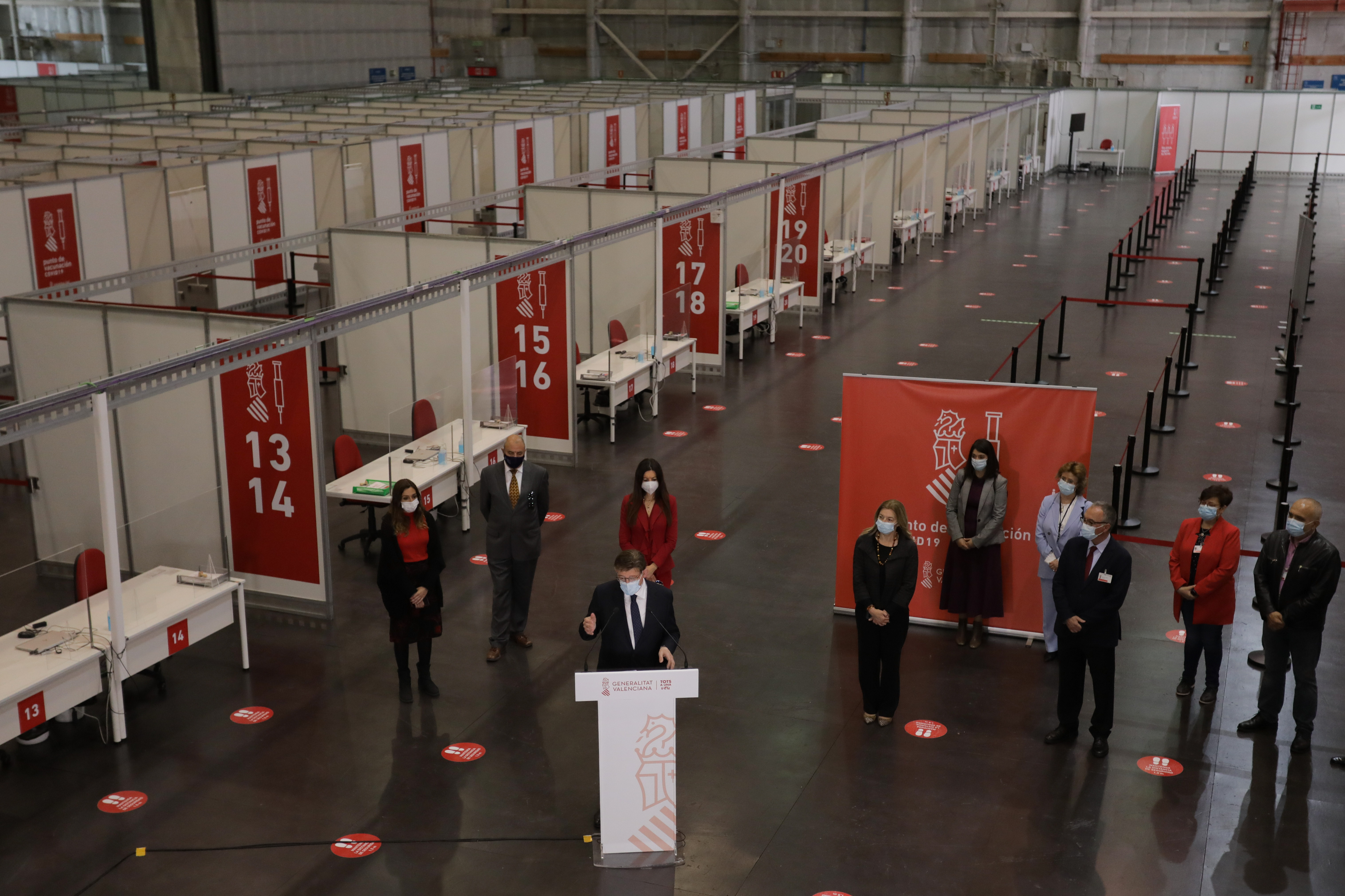 Puig anuncia que la Generalitat recibirá la próxima semana 401.400 dosis de vacunas