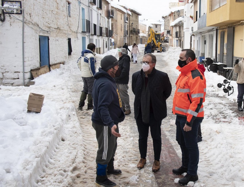 El Toro durante la borrasca 'Filomena' (Foto: Diputación de Castellón) - 