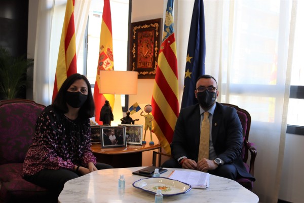 Benlloch solicita a la Generalitat la reparación de la cubierta del Centro de Tecnificación Deportiva