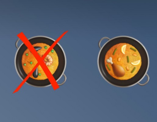 Apple actualiza su emoji de la paella y deja de ser 'arroz con cosas'