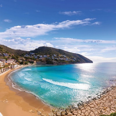 La playa del Portet de Teulada Moraira,  la mejor playa de arena de la Comunitat