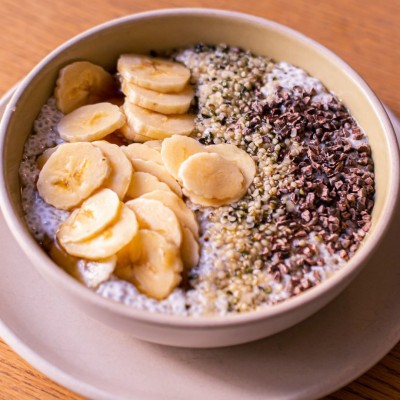 Pudding de chía y coco de Federal Café
