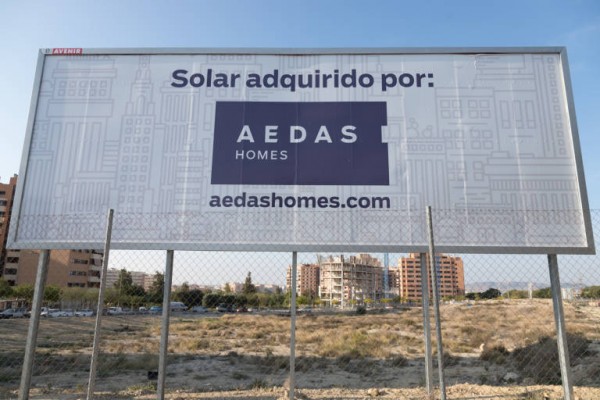 Aedas Homes sigue aumentando su cartera y adquiere suelo para otras 192 viviendas en Alicante
