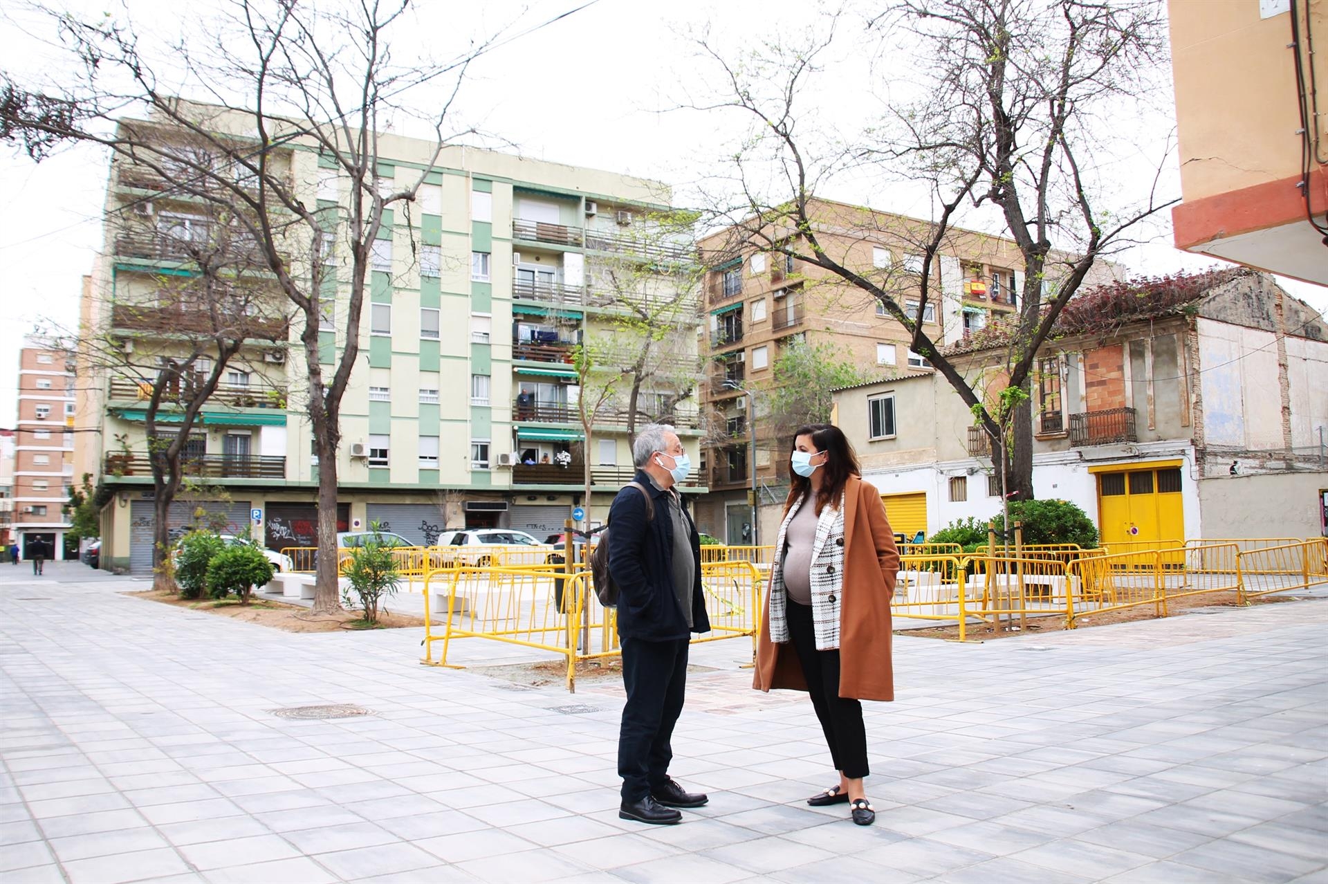 Sandra Gómez visita las obras ya acabadas. Foto: AYUNTAMIENTO DE VALENCIA - 