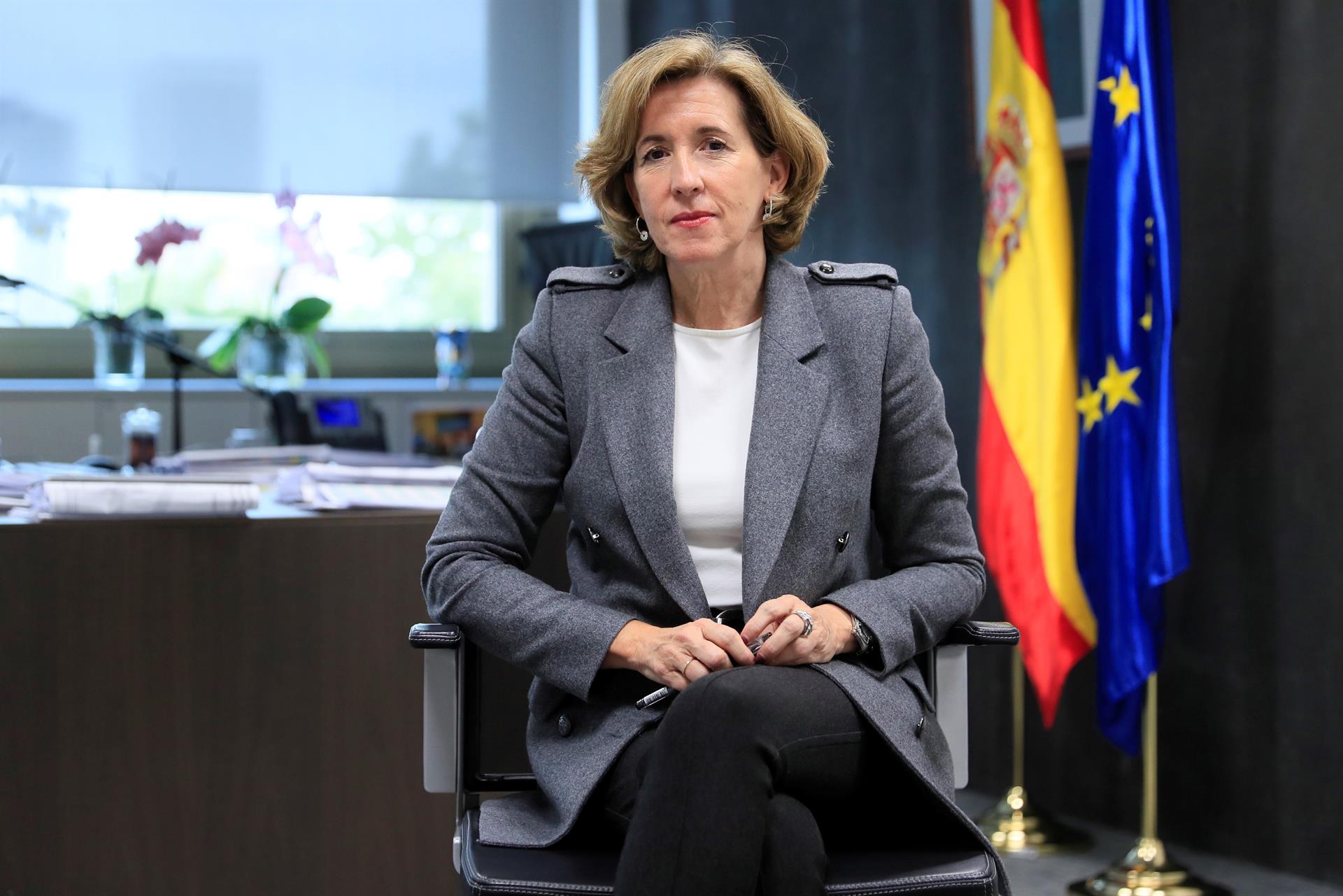 La secretaria de Estado de Economía, Ana de la Cueva. Foto: EFE/FERNANDO ALVARADO - 