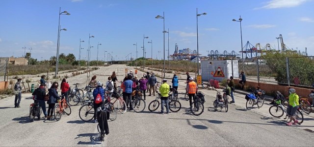 La Comissió Ciutat-Port muestra con una ruta en bicicleta el 
