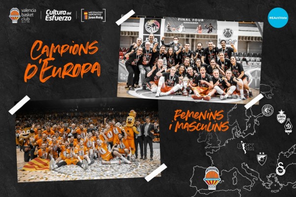 Valencia Basket, séptimo club en ganar títulos europeos en categorías masculina y femenina
