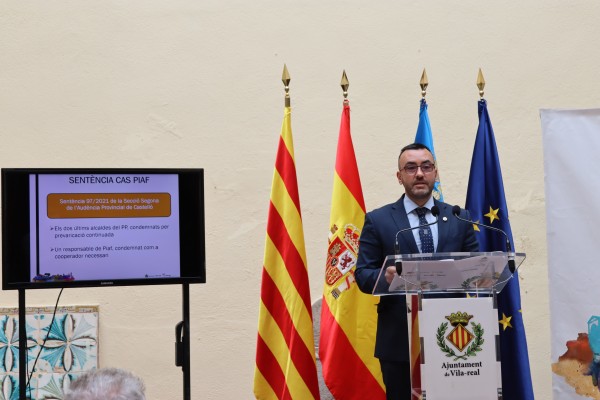 Benlloch rehúsa recurrir la sentencia del 'caso Piaf' que condena al ex alcalde Rubert y el ex edil Tomás