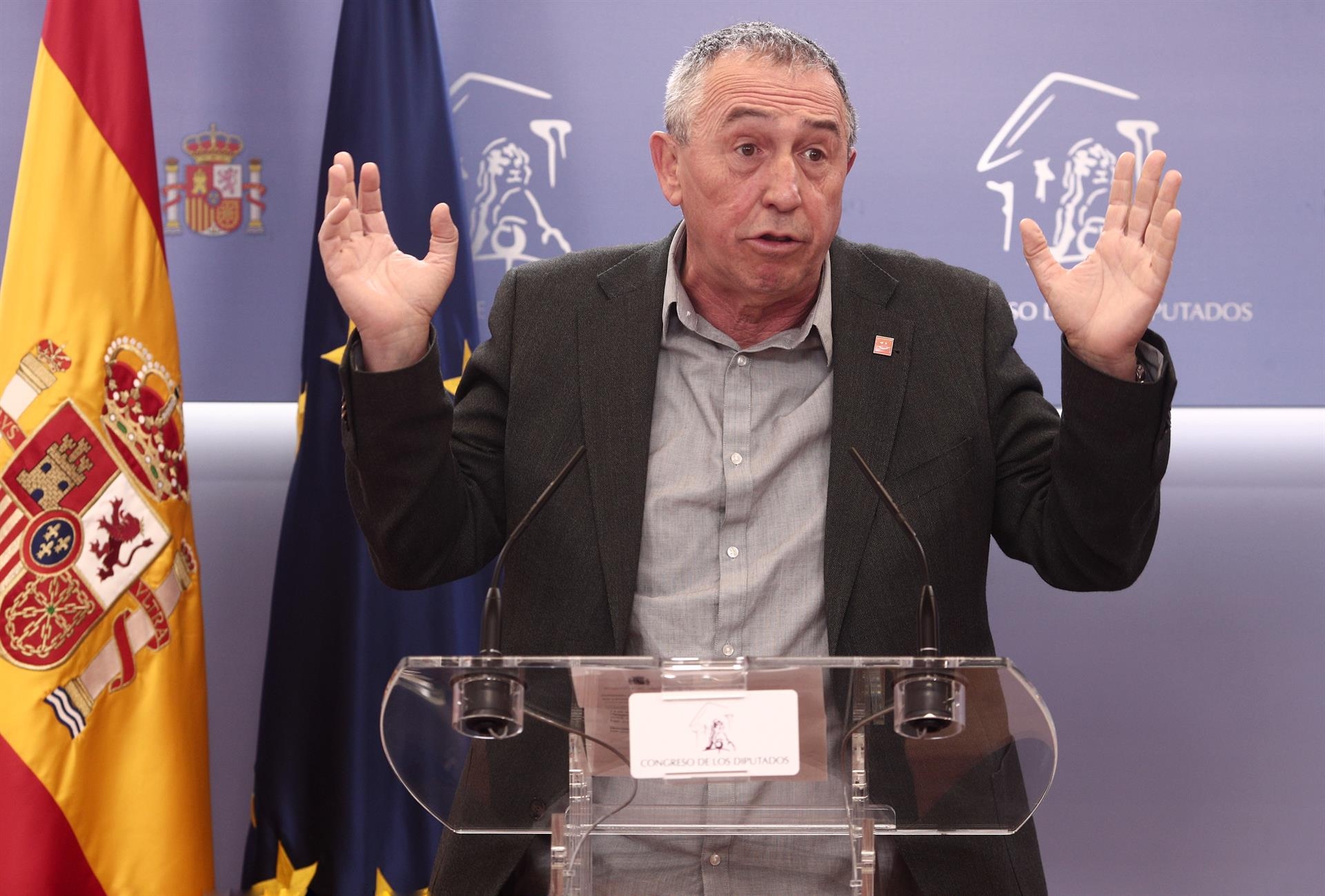 El diputado de Compromís en el Congreso, Joan Baldoví. Foto: EUROPA PRESS / E. PARRA - 