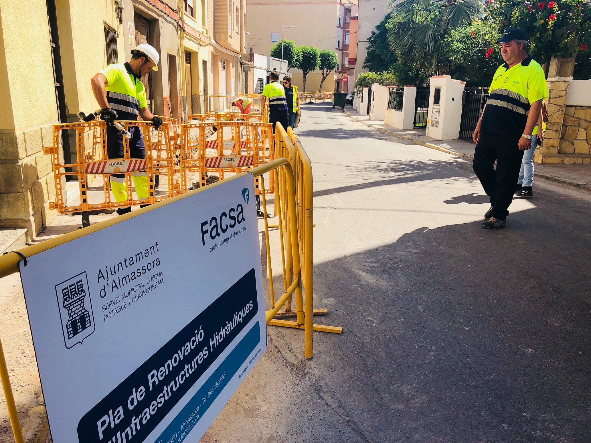 Facsa invertirá más de 200.000 euros en la renovación de la red de agua potable de Almassora