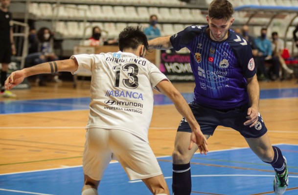 Diego Sancho lidera al Bisontes Castellón y acaba con las aspiraciones del Santiago Futsal (2-3)