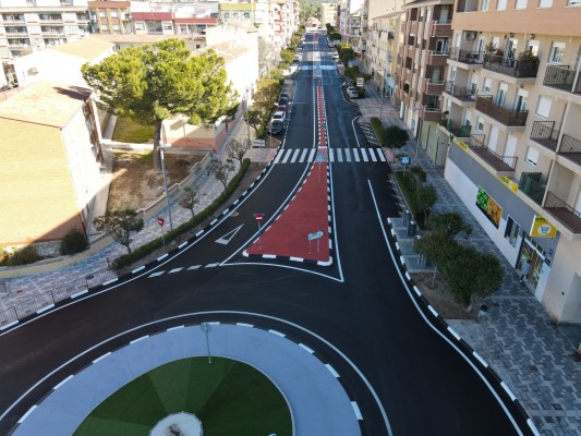 Obras Públicas concluye una glorieta en la CV-799 para mejorar la seguridad vial en la travesía de Biar
