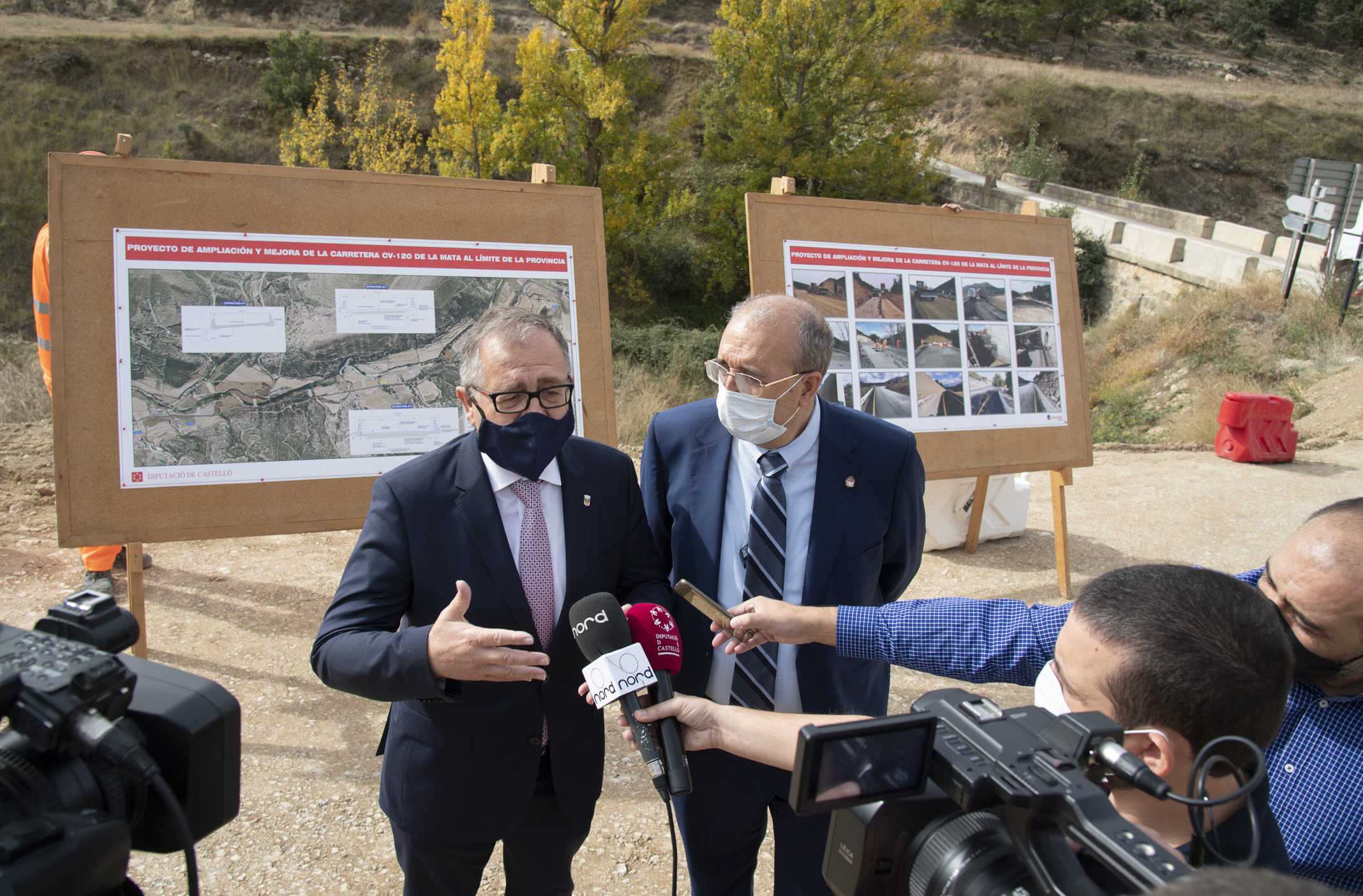 La Diputación recepciona las obras de mejora de la CV-120 entre La Mata y el límite con Teruel


