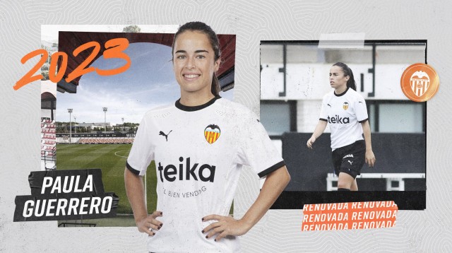 Paula Guerrero renueva con el Valencia hasta 2023
