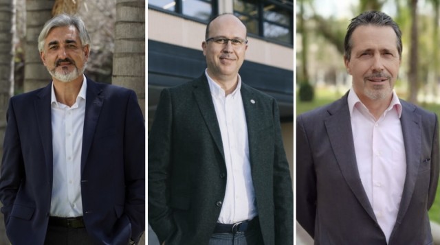 Tres candidatos para las elecciones a rector de la UPV más reñidas de los últimos ocho años