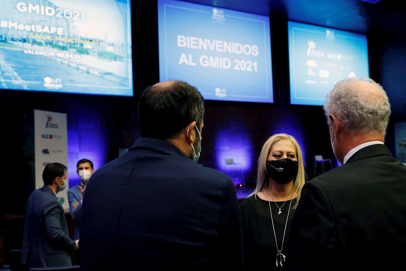 La presidenta de MPI Iberian Chapter, Teresa Broccoli, durante el Global Meetings Industry Day, organizado este jueves en Feria Valencia. Foto: EFE/Manuel Bruque - 
