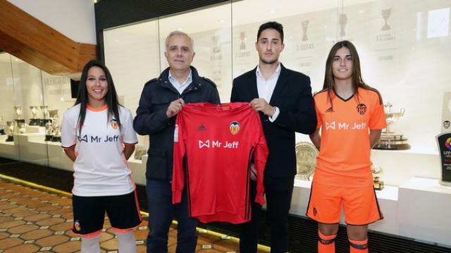 Mr Jeff, nuevo patrocinador de la camiseta del Valencia CF Femenino