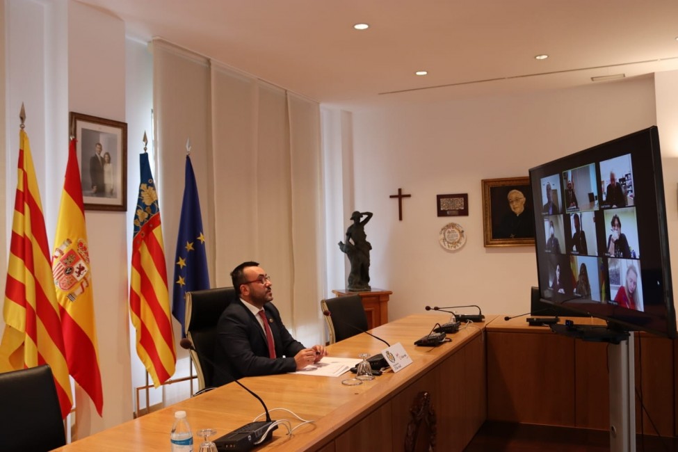Reunión telemática de la junta de portavoces del Ayuntamiento de Vila-real. - 