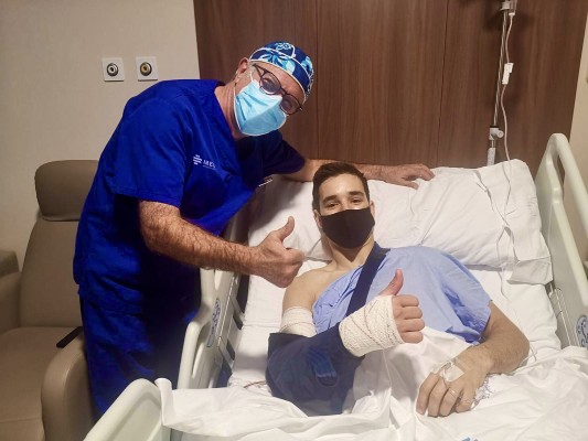 Iker Lecuona operado en Valencia de síndrome compartimental