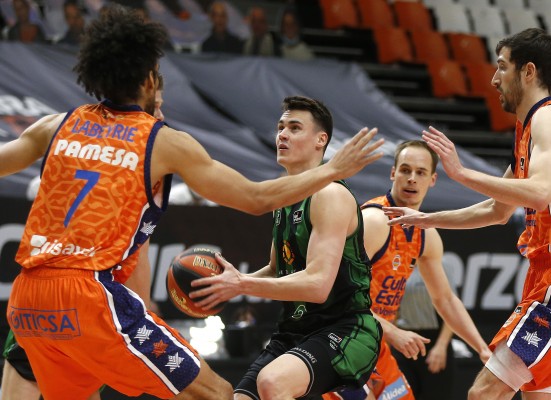 El Valencia Basket sufre una dura derrota ante el Joventut