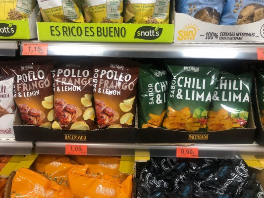 Mercadona venderá patatas fritas con sabor a pollo asado al limón de la firma bullense Rubio Snacks