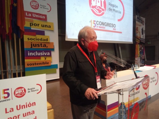 Antonio Jiménez seguirá al frente de UGT en la Región: reelegido en el XV congreso del sindicato
