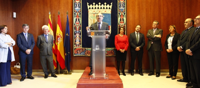 El presidente de Aragón, Javier Lambán - 