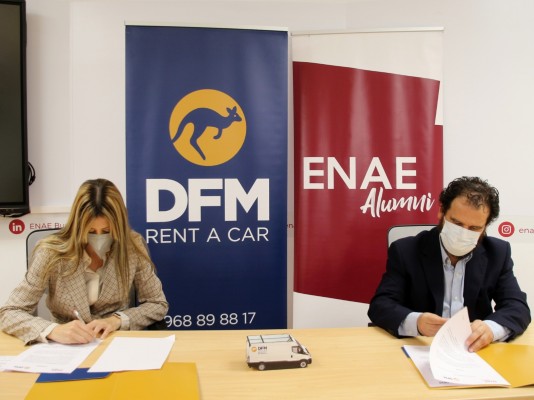 DFM Rent a Car impulsa la actividad empresarial mediante la firma de un acuerdo con ENAE Alumni