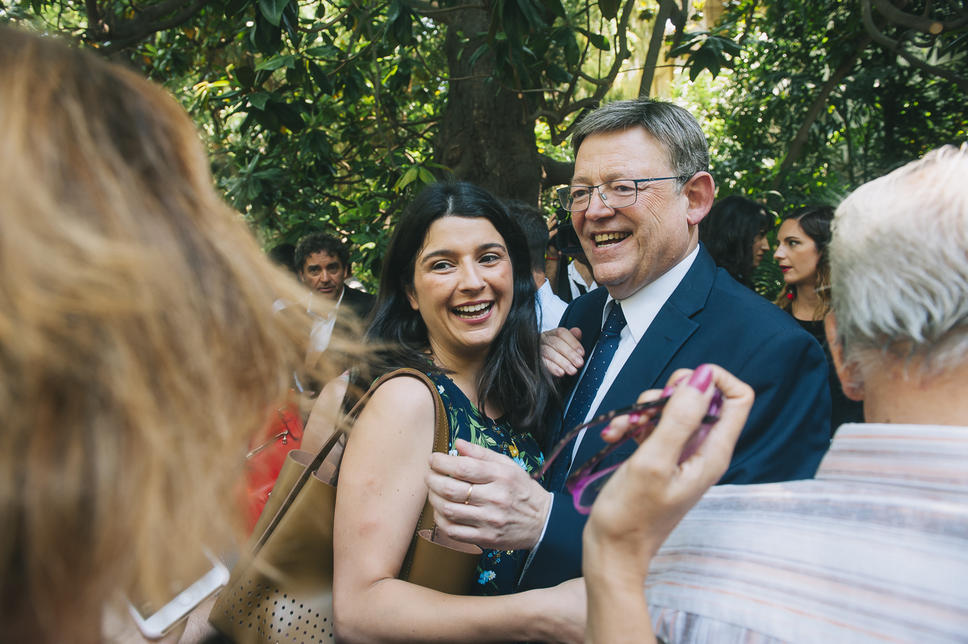 El presidente de la Generalitat, Ximo Puig, junto a Carmelina Pla en una imagen de archivo. Foto: KIKE TABERNER - 
