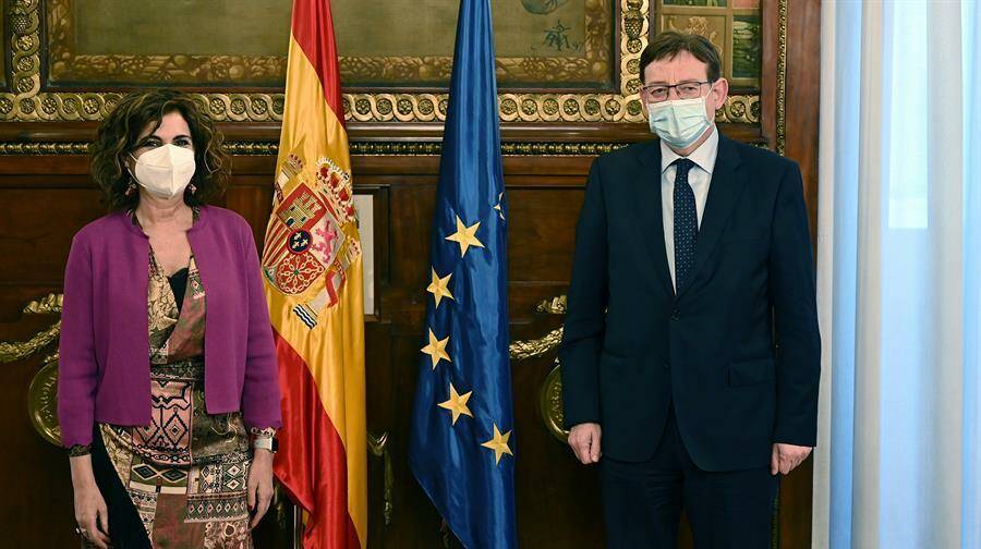 María Jesús Montero, ministra de Hacienda, y Ximo Puig. Foto: GVA - 