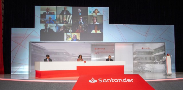 La junta del Banco Santander aprueba el dividendo y el nombramiento de Gina Díez