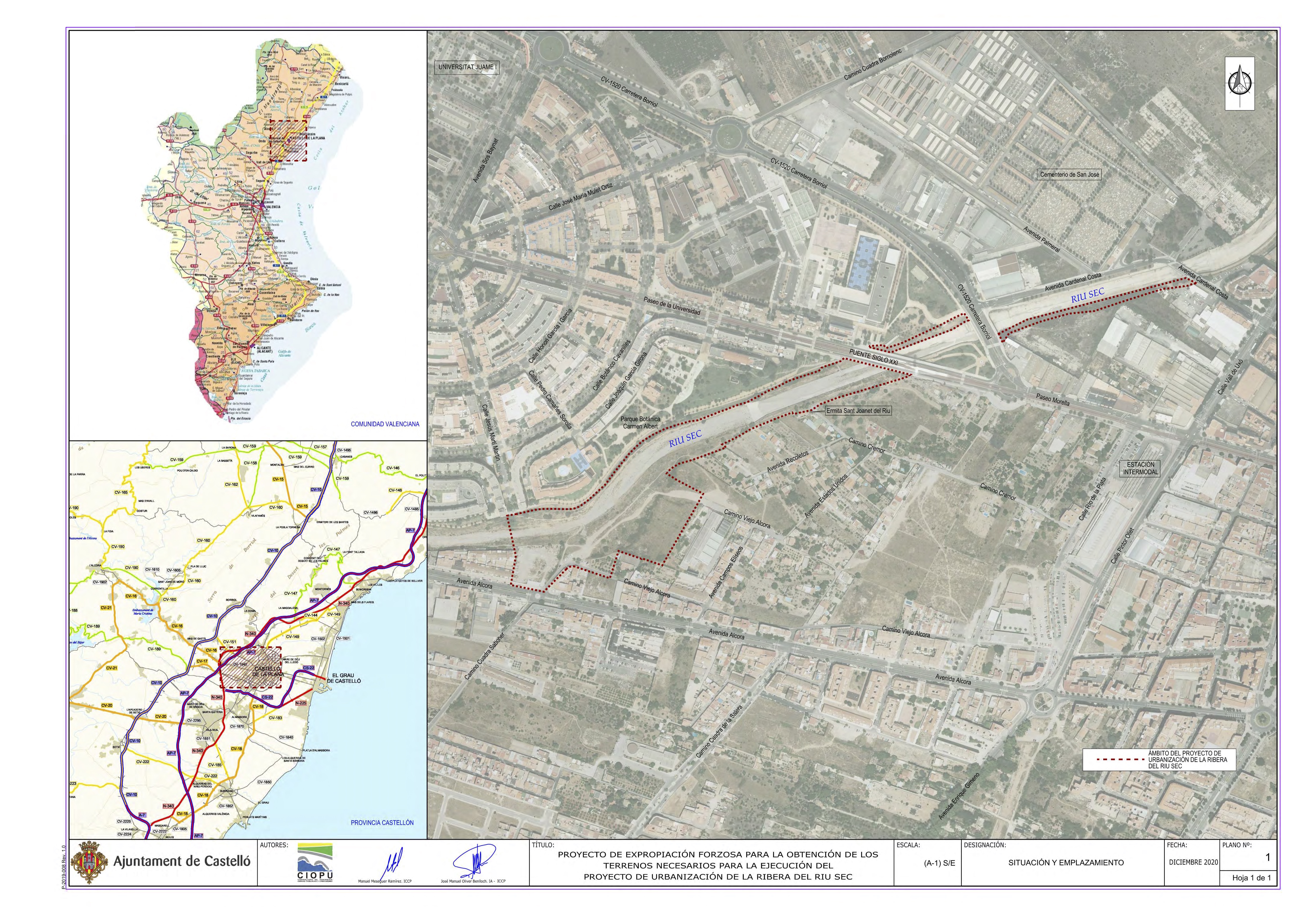 Castelló inicia el proceso para obtener el suelo del futuro corredor medioambiental del Riu Sec