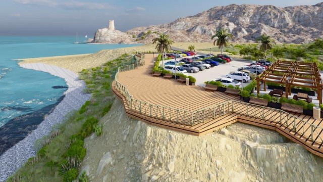 La Conselleria de Política Territorial creará un aparcamiento y un mirador en la playa del Xarco de la Vila