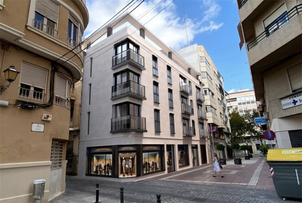 El único solar vacío de Carrer Major de la Vila en Elche ya tiene proyecto: el Edificio Biospacio Centro