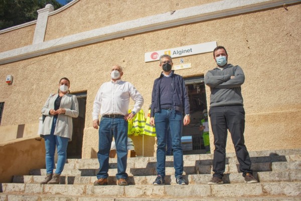 La Generalitat concluirá en septiembre la rehabilitación del edificio de la estación de Alginet