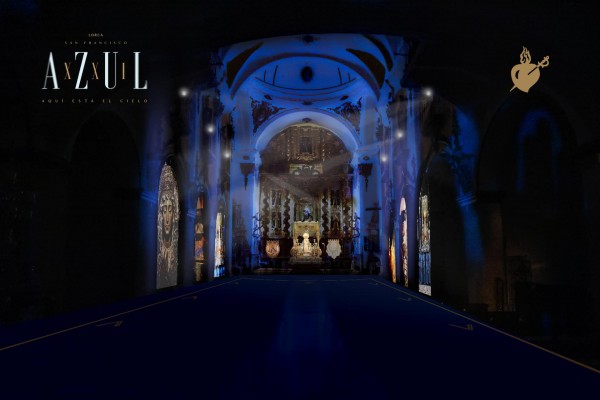 La instalación artística 'Azul XXI' ofrecerá una experiencia sensorial del luz, sonido e imágenes de la Semana Santa de Lorca
