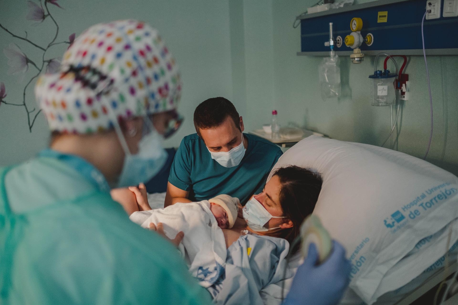 Parto en un hospital del grupo Ribera. FOTO: DAVID DE LORO - 