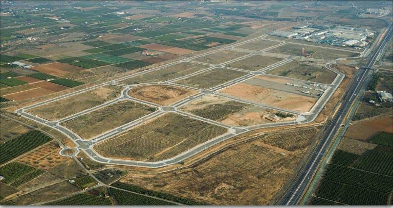  Vista aérea del polígono de Les Carrasses (Llíria)  - 