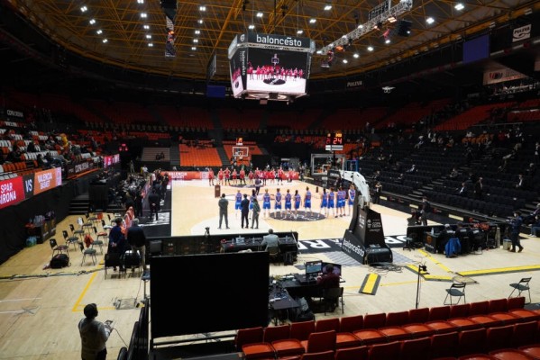 Sanidad amplía a 400 el aforo de la Fonteta para los partidos de la Eurocup Women