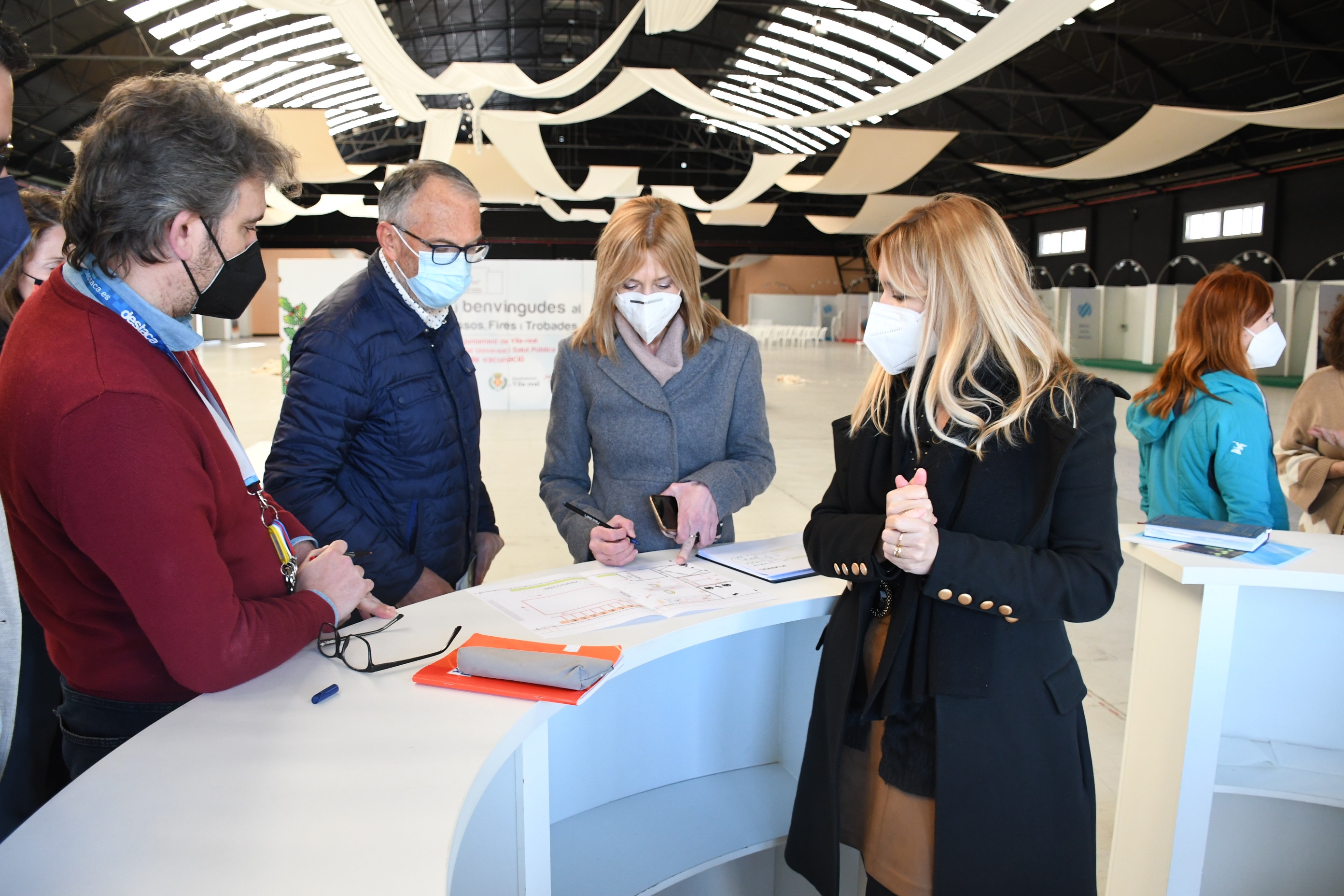 Ensayo general en Vila-real para la vacunación masiva

con la inmunización del personal docente