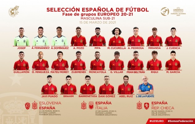 Hugo Guillamón y Dani Gómez, citados con la selección sub 21