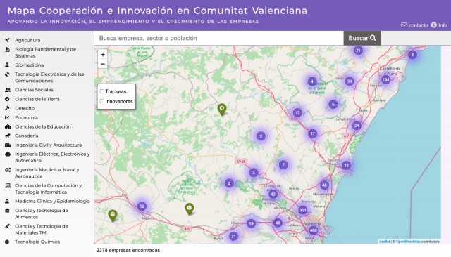 Alrededor de 2.400 empresas están activas en el Mapa de Cooperación Empresarial e Innovación