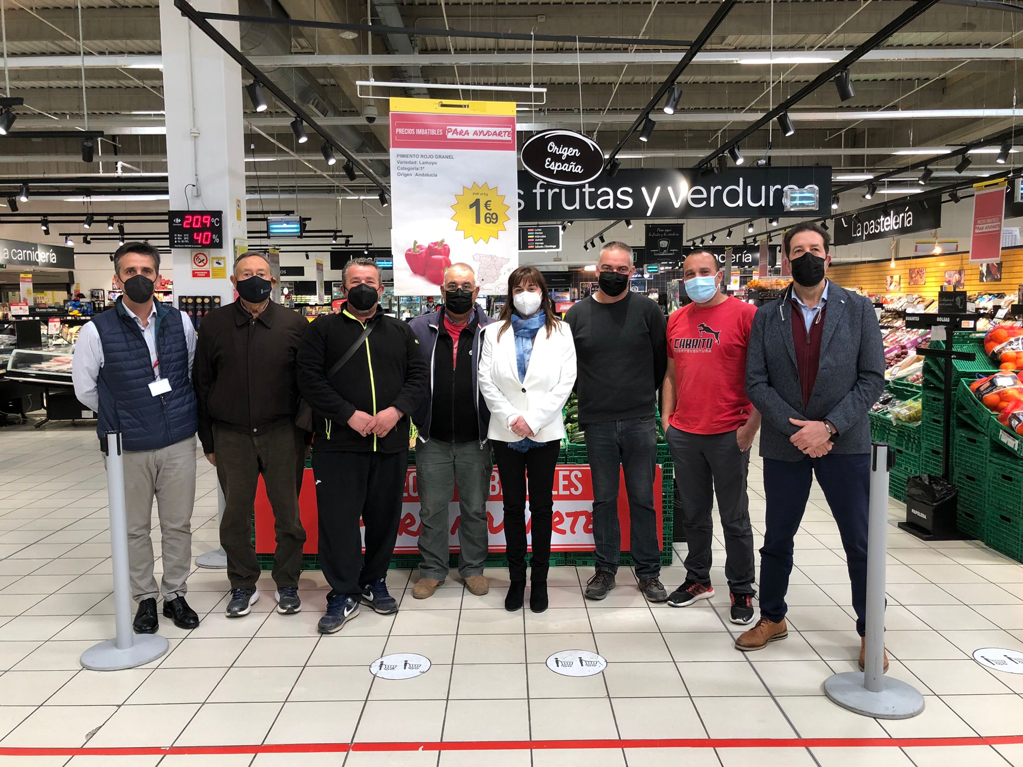 Massalfassar y Carrefour se unen para que el hipermercado venda los productos de la huerta