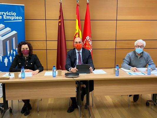 El Plan de Empleo de Murcia se pone en marcha con mesas de trabajo con miembros del tejido social  