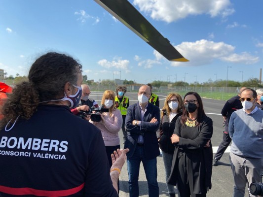 La pista de aterrizaje de emergencia de Alzira reducirá el tiempo de rescate en parajes naturales