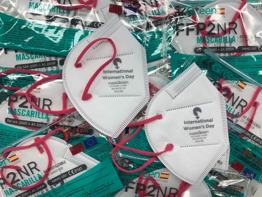 Soltec realiza una donación a la ONU para que lleguen 2.500 mascarillas reutilizables a mujeres 